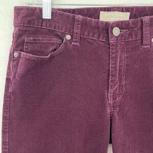 Banana Republic Skinny Fit Corduroy Pants Purple Plum Women's Size 28 / 6